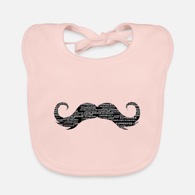 Schnurrbart Baby Bio-Lätzchen