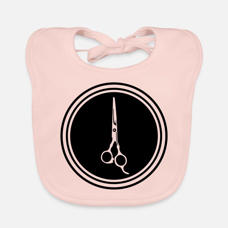 Scissors Barber icon Organic Baby Bibs