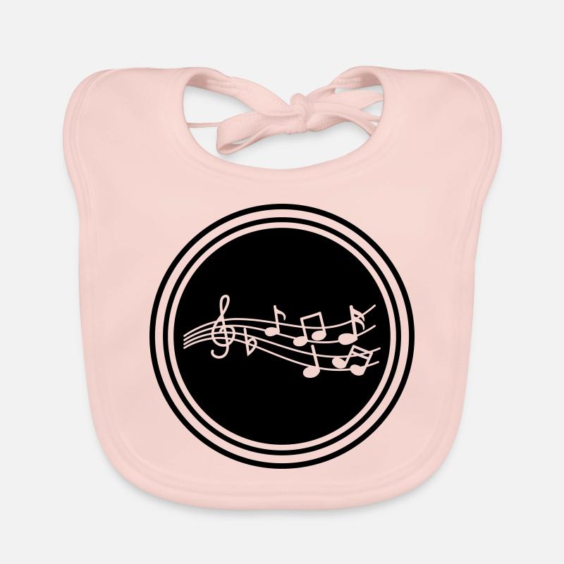Musiknoten zeichen Baby Bio-Lätzchen