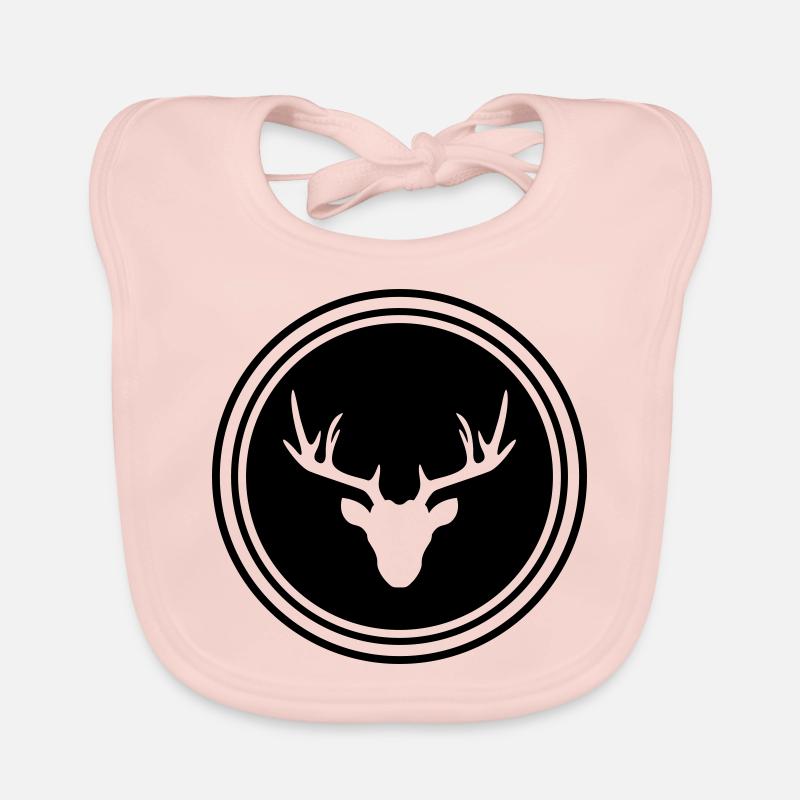 Deer Deer icon Organic Baby Bibs