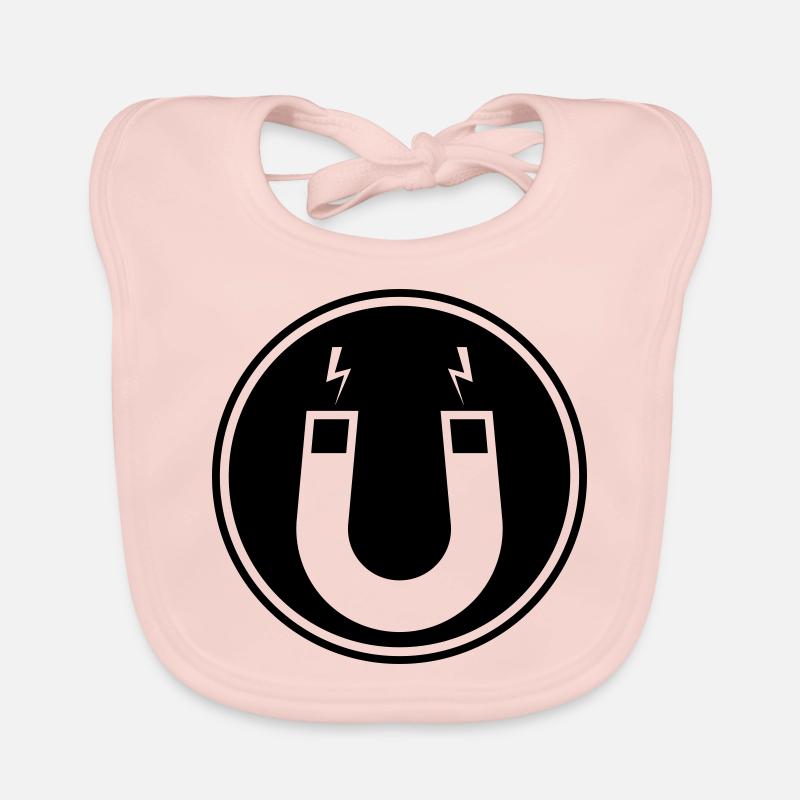 Horseshoe magnet Organic Baby Bibs