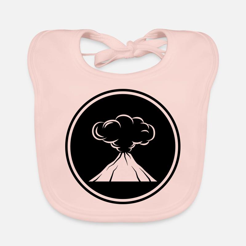 Icône de volcan Bavoir bio Bébé