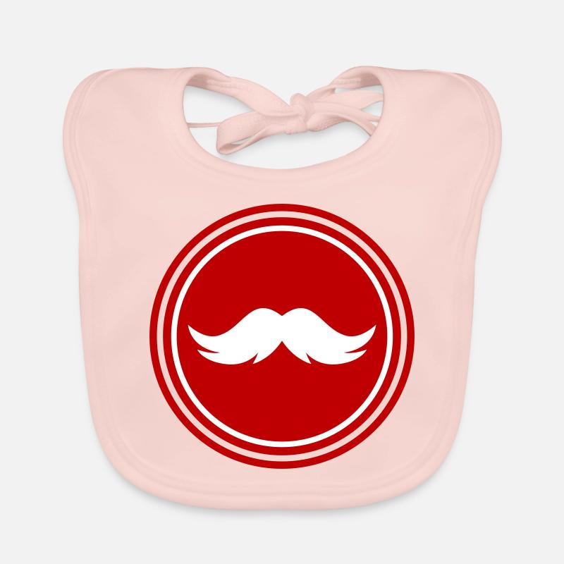 Schnurrbart symbol Baby Bio-Lätzchen