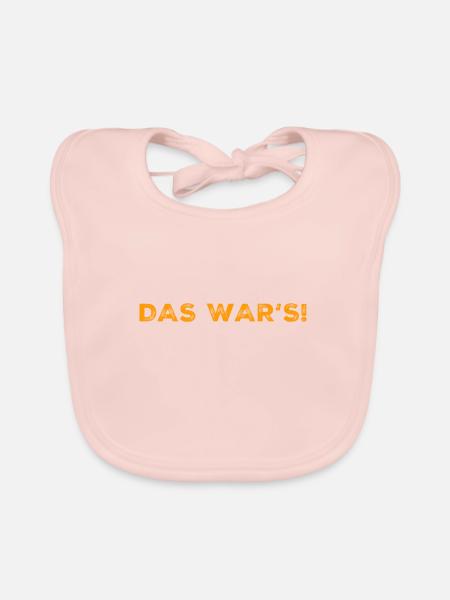 das war's - Baby Bio-Lätzchen - Rose - Vorne