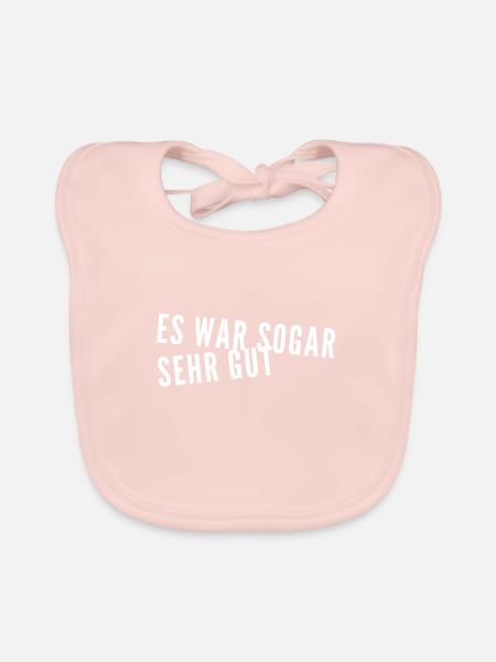 ich fand es sehr gut - Baby Bio-Lätzchen - Rose - Vorne