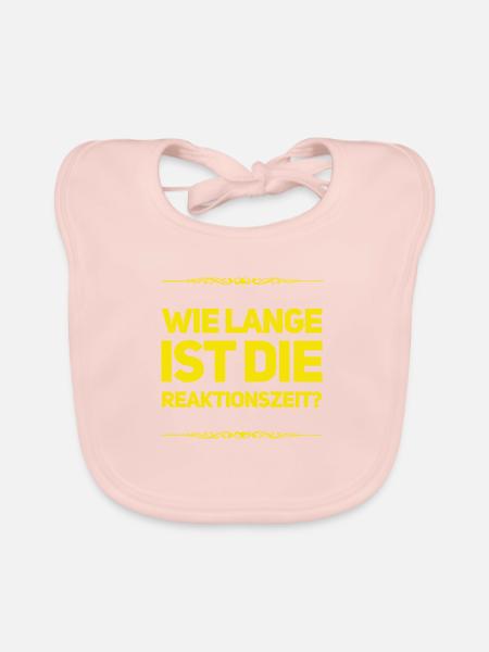 Reaktionszeit - Baby Bio-Lätzchen - Rose
