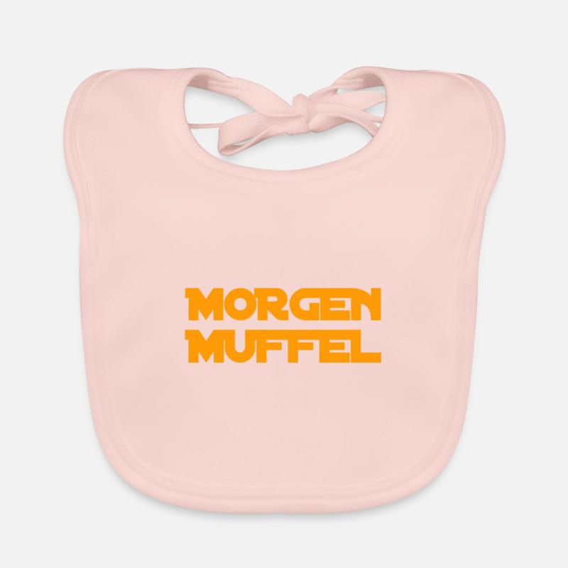 vor dir steht ein Morgenmuffel Baby Bio-Lätzchen
