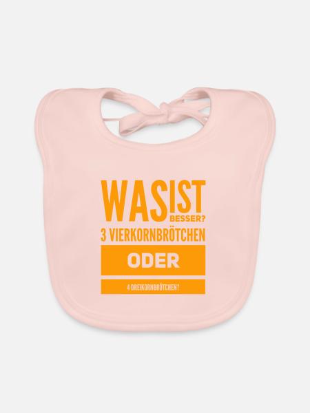 beim Bäcker - Baby Bio-Lätzchen - Rose