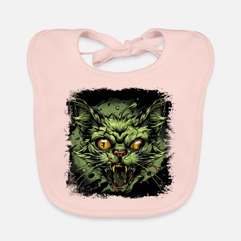 Zombie Katze Baby Bio-Lätzchen