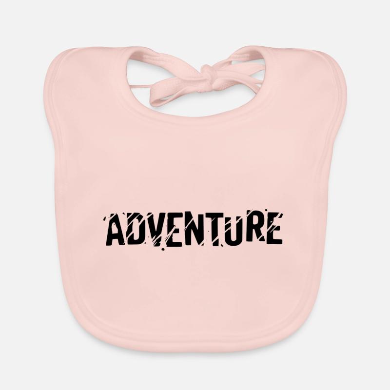 aventure - Bavoir bio Bébé - rose
