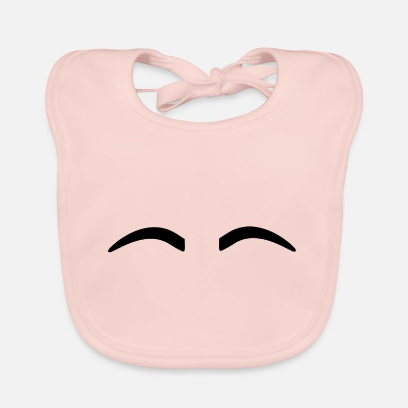 Eyebrows Funny Organic Baby Bibs