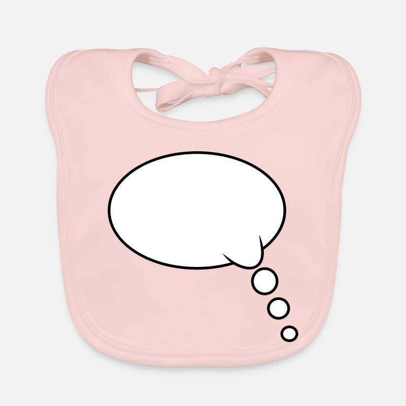 Denkblase Design Baby Bio-Lätzchen
