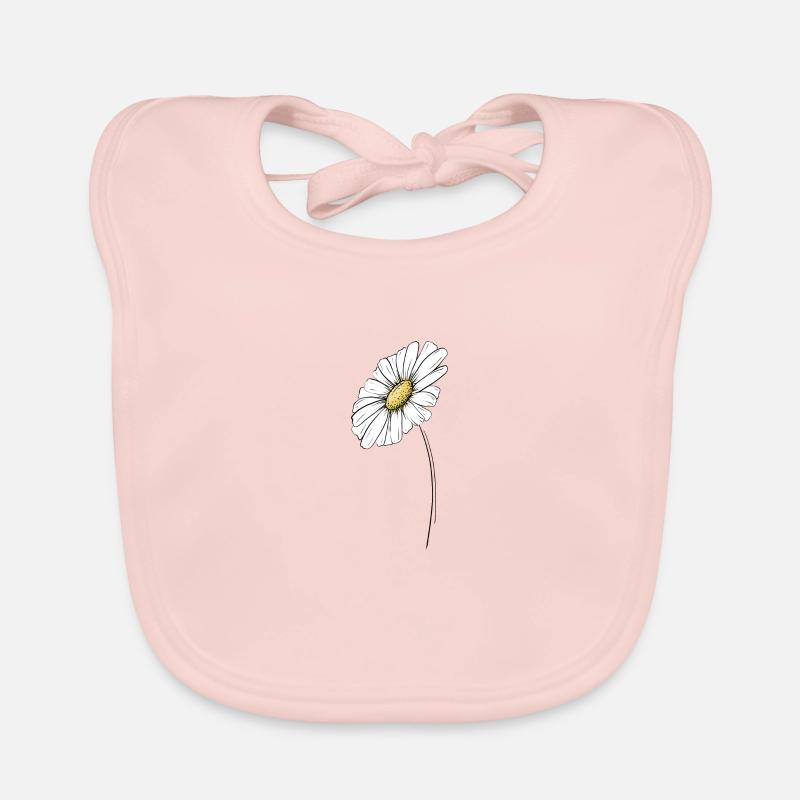 Sommerliches Gänseblümchen Baby Bio-Lätzchen