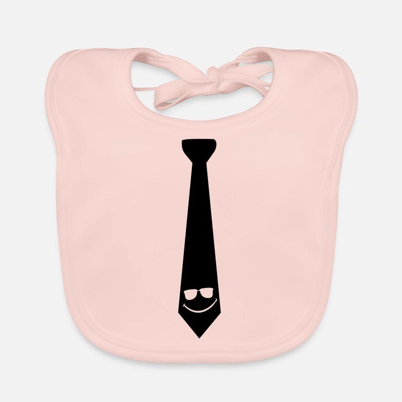 tie_with_smiley Baby Bio-Lätzchen