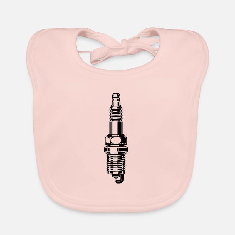 spark plug Organic Baby Bibs