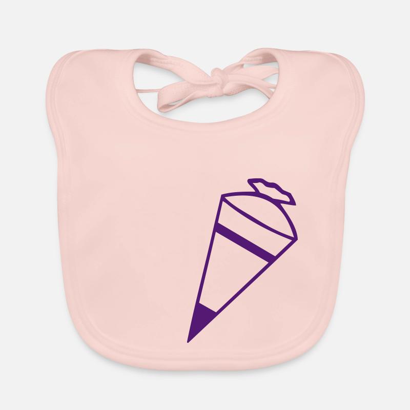 Sugar cone - school cone Organic Baby Bibs