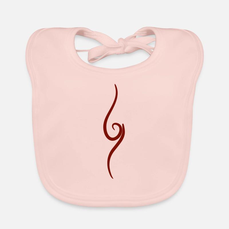 Conception d'anime. Bavoir bio Bébé