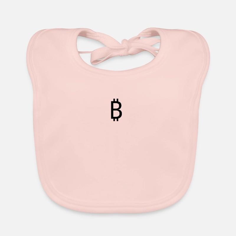 Bitcoin - Baby Bio-Lätzchen - Rose