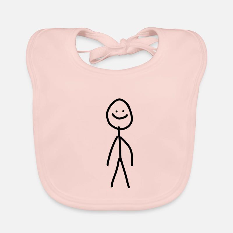 Strichmännchen Baby Bio-Lätzchen