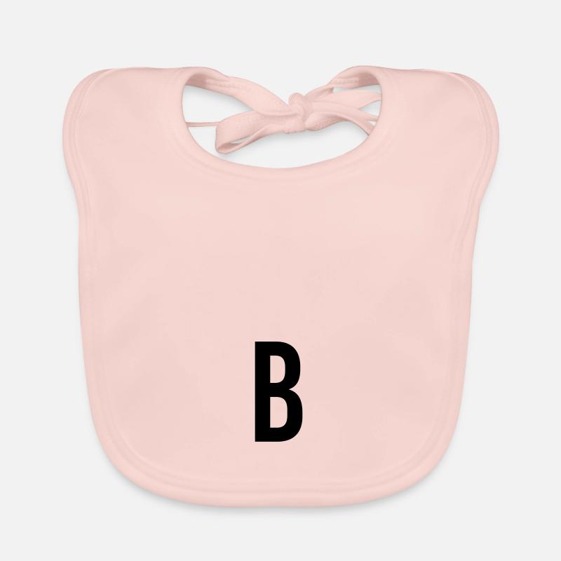 B Buchstabe Tshirt Geschenk Basti Baba Nameshirt Baby Bio-Lätzchen