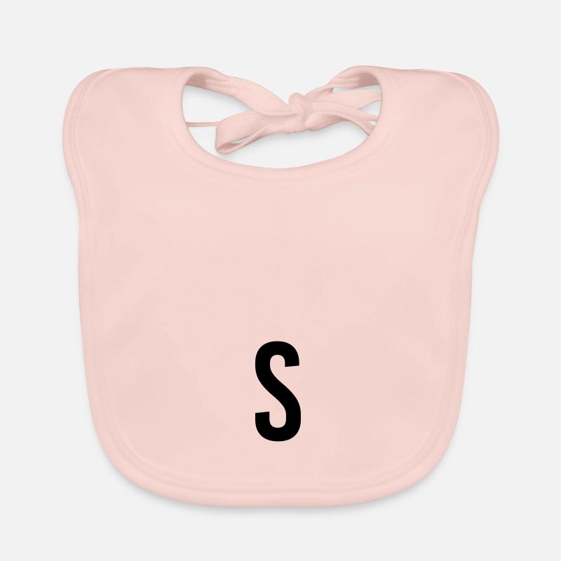 Buchstabe S Name Geschenk Geschenk idee Weihnachts Baby Bio-Lätzchen