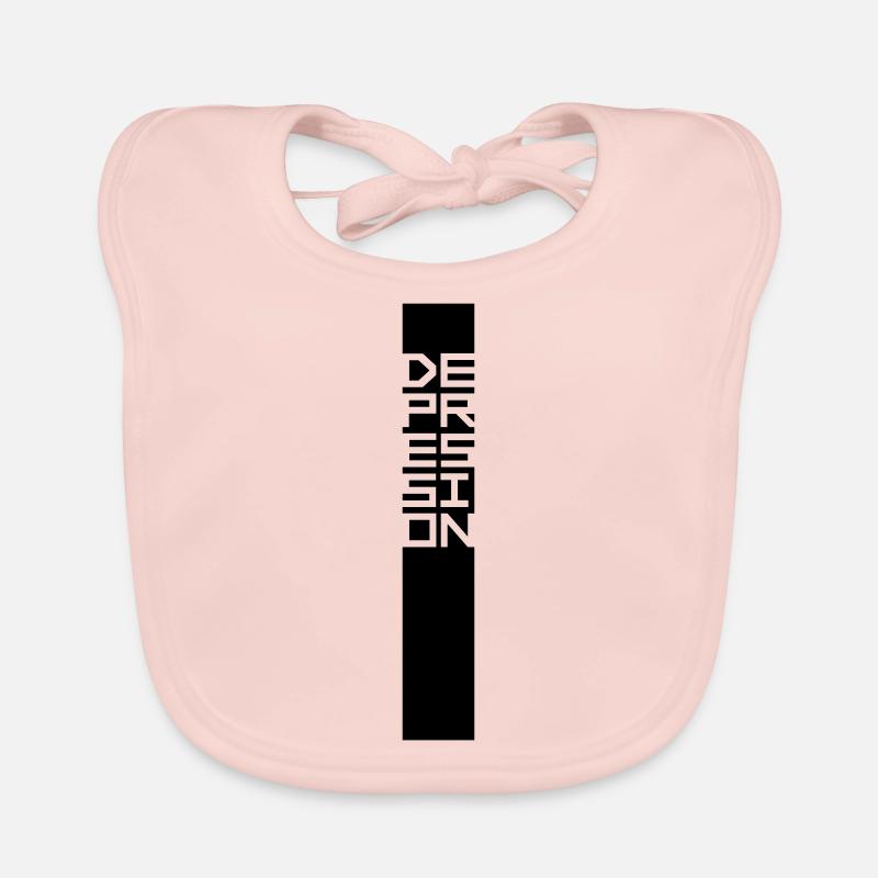 Text Balken Depression Baby Bio-Lätzchen