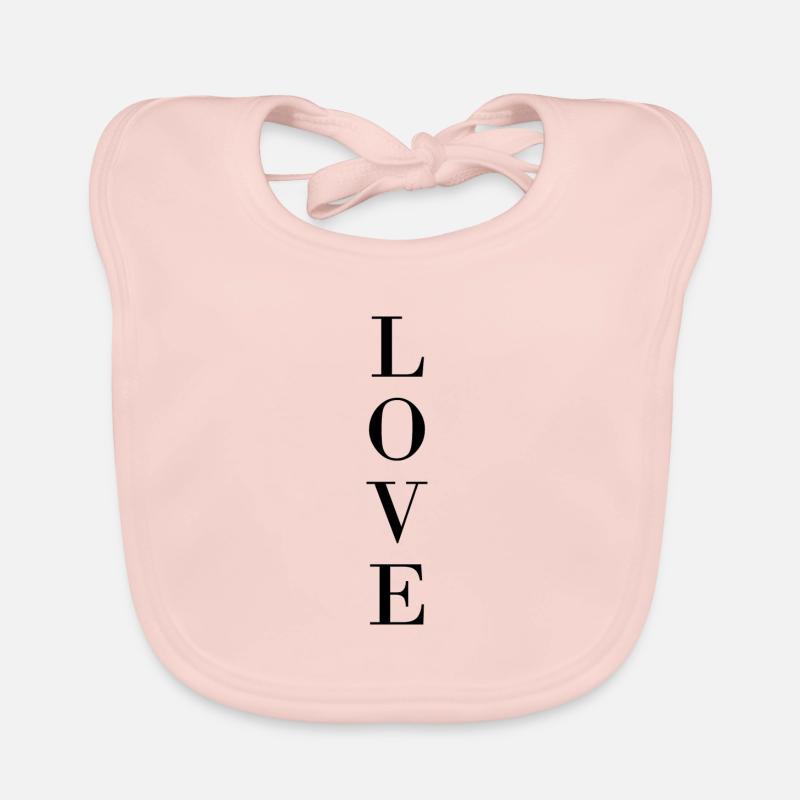 Amour vertical Bavoir bio Bébé