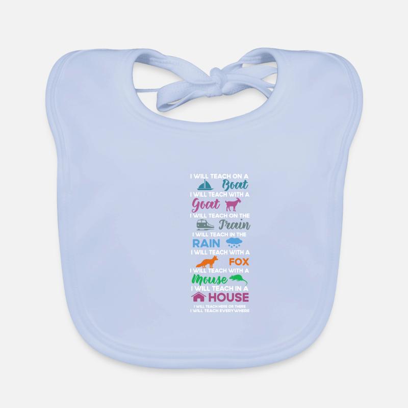 Ich werde auf einem Boot eine Ziege unterrichten, Baby Bio-Lätzchen