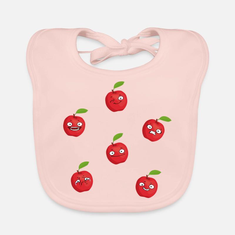 Apples Organic Baby Bibs
