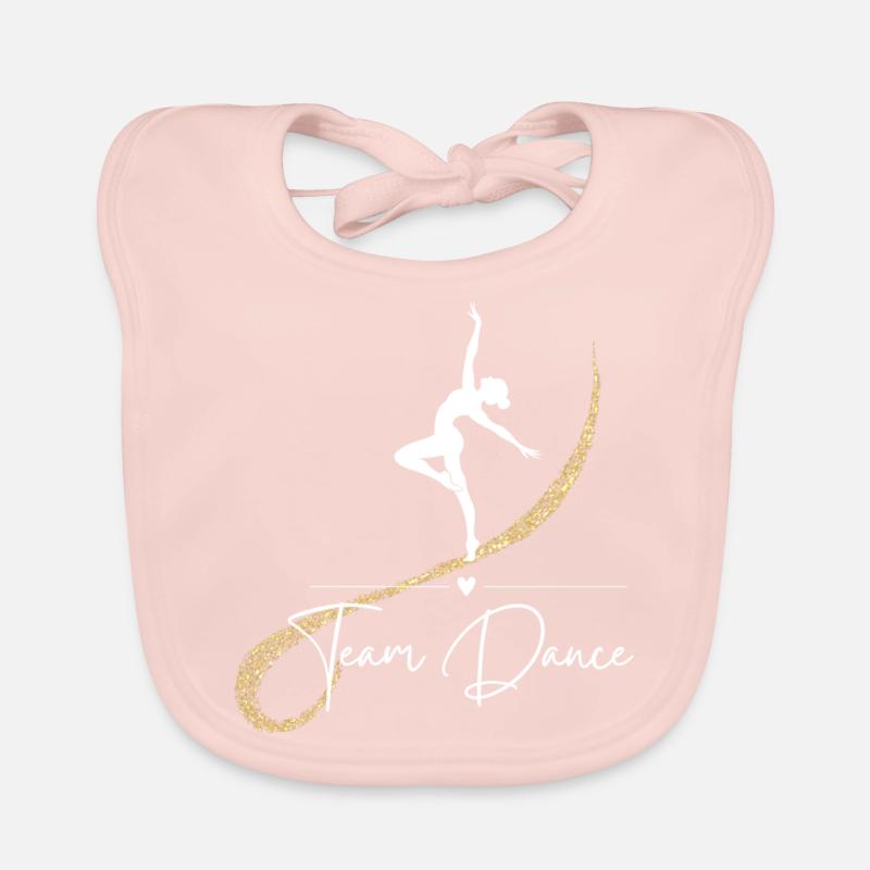 Dance,Team Dance, Tanzen, Geschenk, Baby Bio-Lätzchen