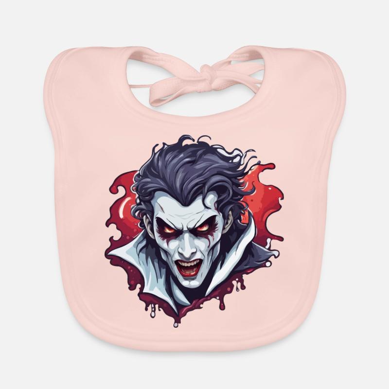 Vampir / Dracula / Blutsauger / Halloween / Mythos Baby Bio-Lätzchen