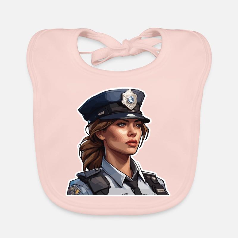 Police / Opérations / Profession / Emploi / Forces d’urgence Bavoir bio Bébé