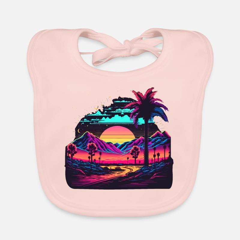 Synth-Landschaft Baby Bio-Lätzchen