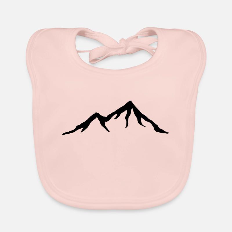 Mountains, Alps, mountain, hiking Organic Baby Bibs