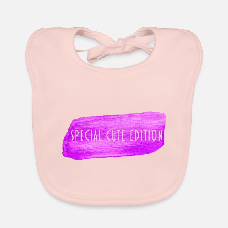 Édition spéciale mignonne - Bavoir bio Bébé - rose