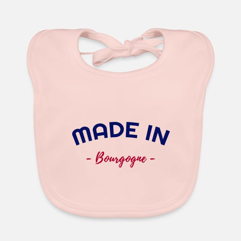 Made In Bourgogne - Bavoir bio Bébé - rose