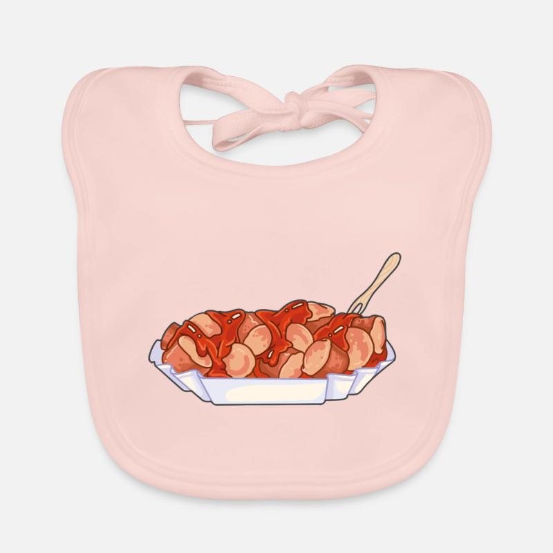 Currywurst Organic Baby Bibs