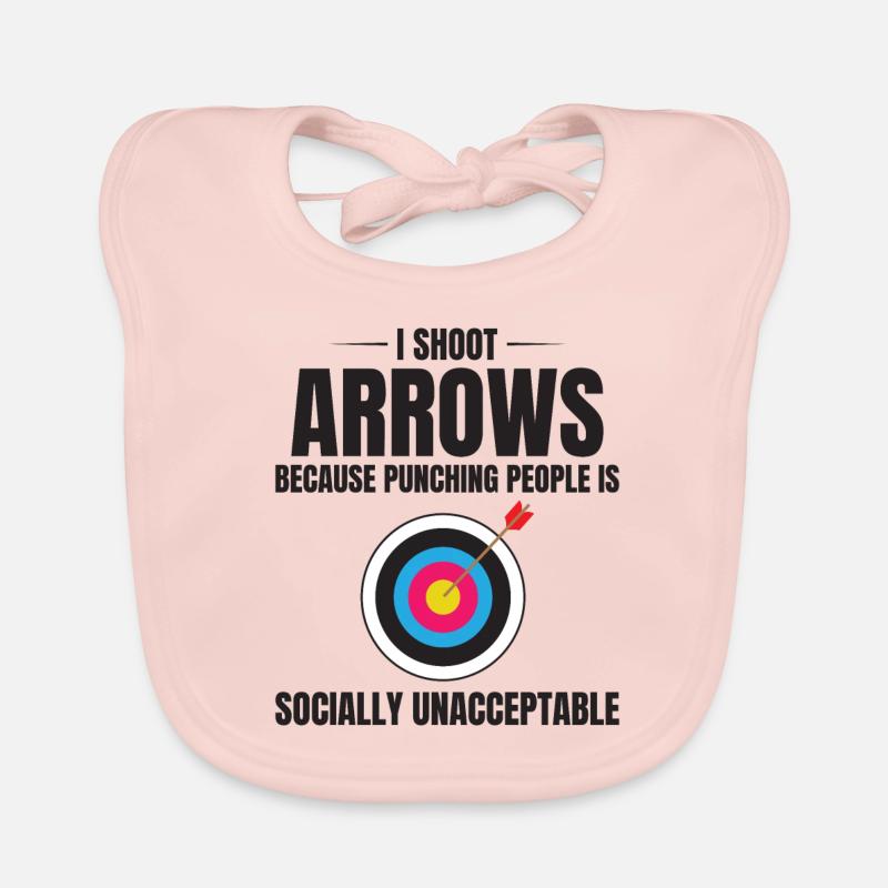 Archery Targets Archer Bullseye Shooting Sport Organic Baby Bibs
