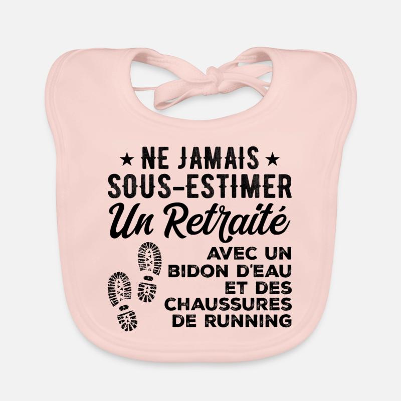 Humor Running Retreat Organic Baby Bibs