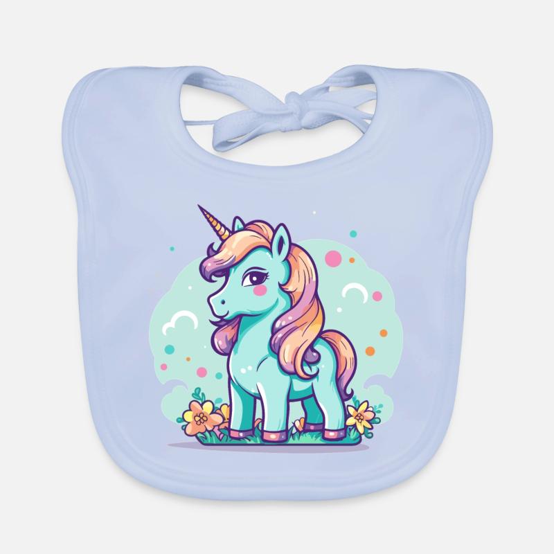 Licorne Bavoir bio Bébé
