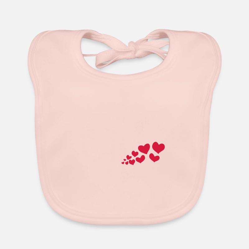 10 cœurs Bavoir bio Bébé