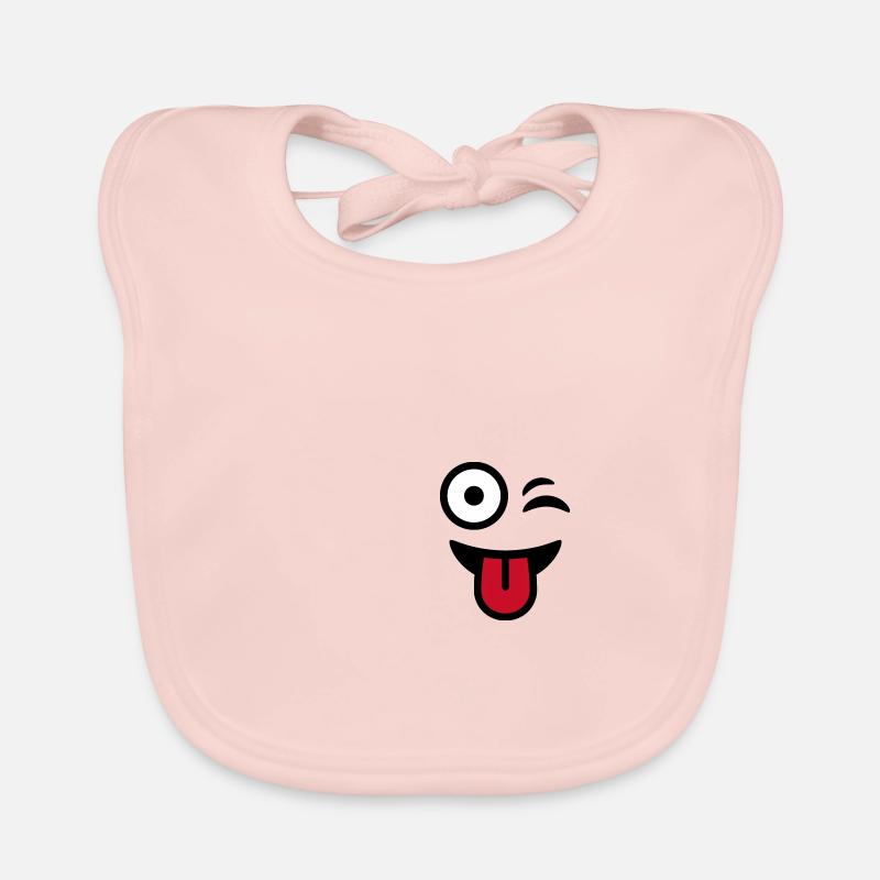 Clin d'oeil clin d'oeil - Bavoir bio Bébé - rose
