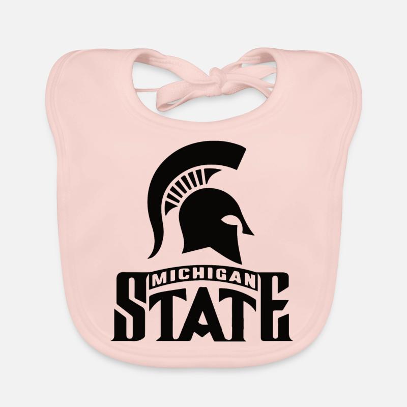 Michigan State - Bavoir bio Bébé - rose