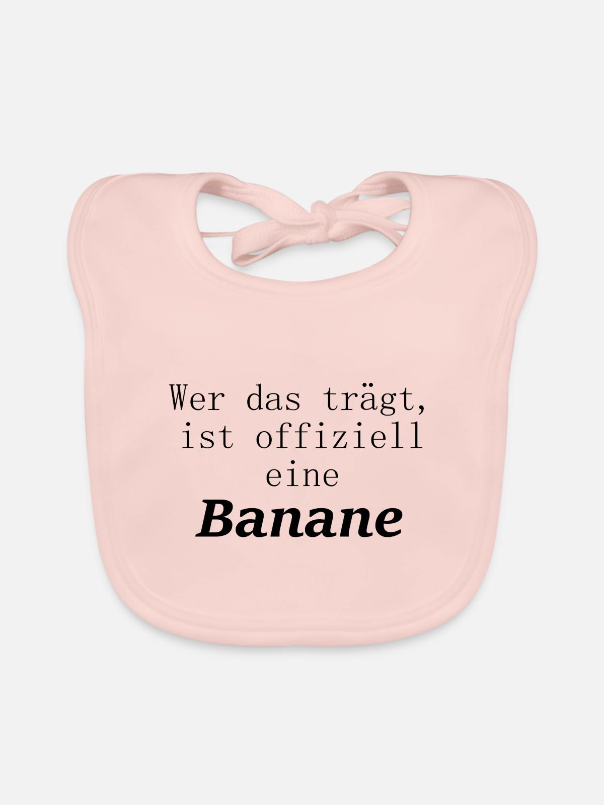 Banane - Baby Bio-Lätzchen - Rose - Vorne