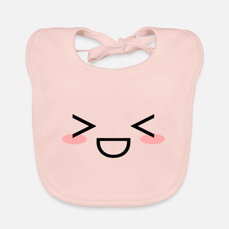 Kawaii - Bavoir bio Bébé - rose
