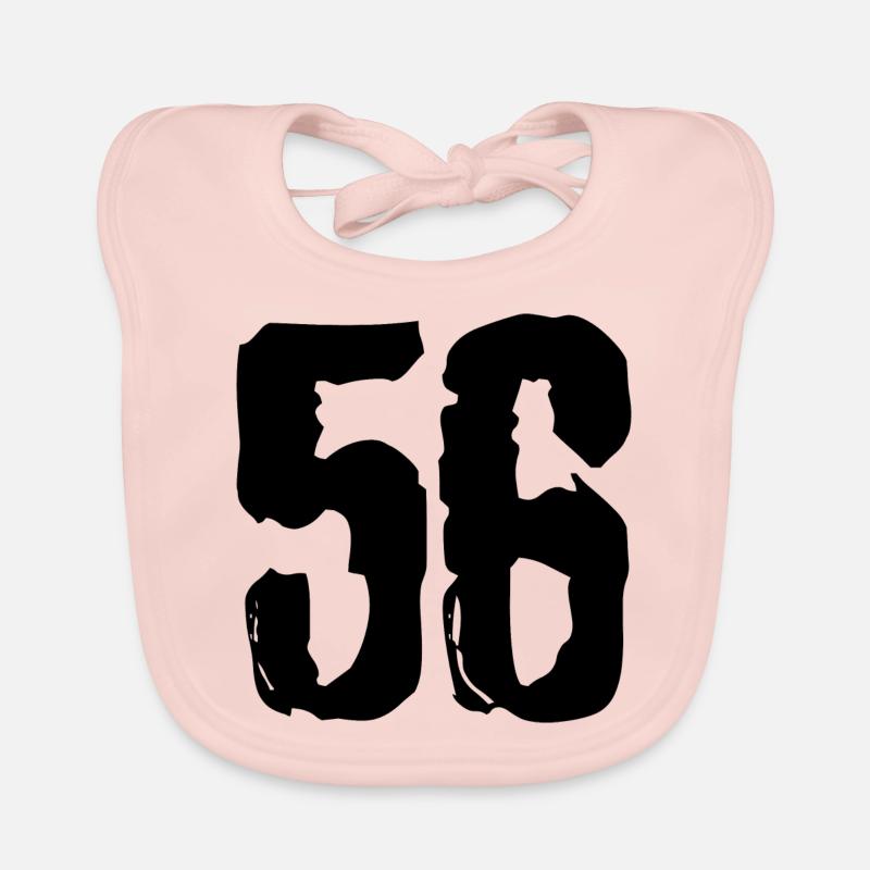 56 Number jersey Organic Baby Bibs