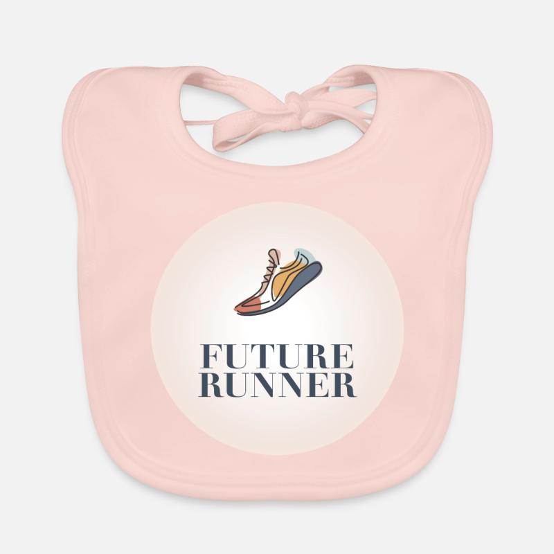 FUTURE RUNNER - Baby Bio-Lätzchen - Rose