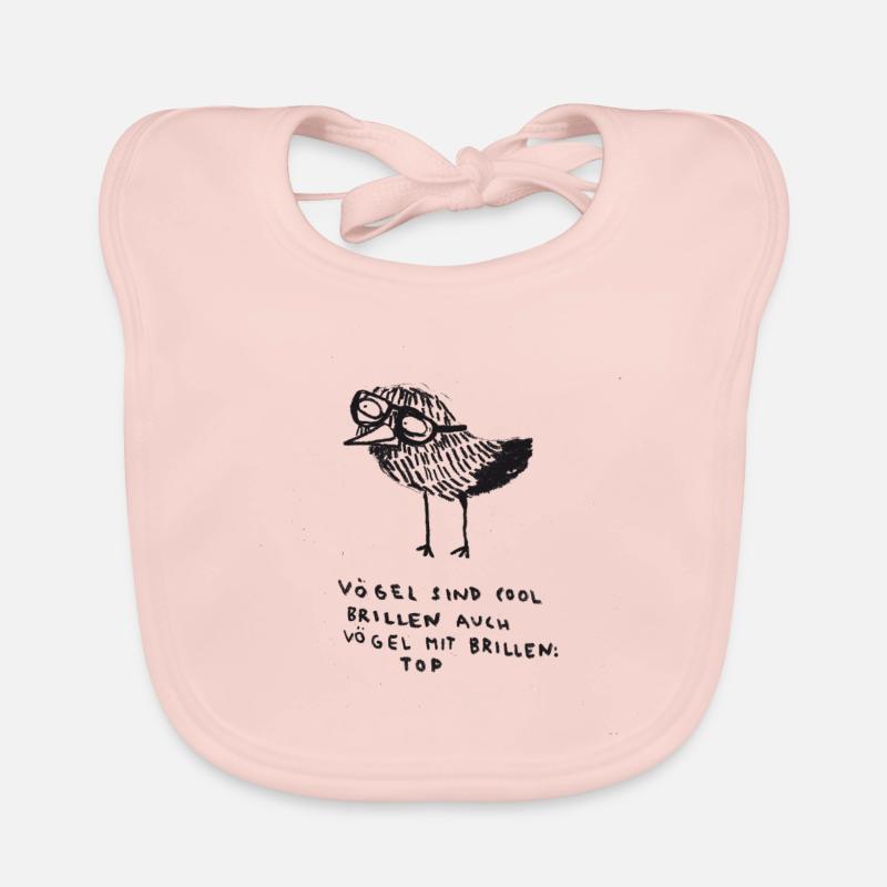 Vögel sind cool Baby Bio-Lätzchen