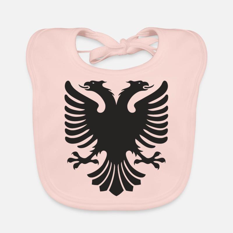 Albania eagle Shaqiri double-headed eagle Albanian Organic Baby Bibs