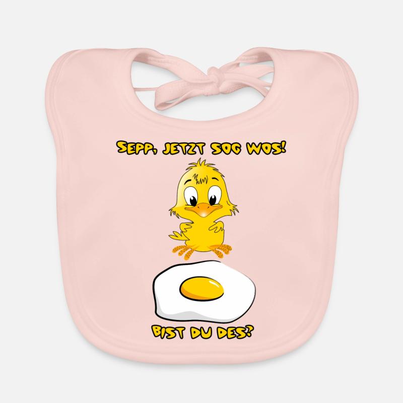 Sepp now called where, are you that? Chicks & Fried Egg Organic Baby Bibs